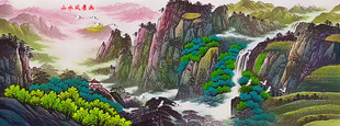 国画山水风景画