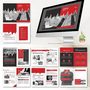 招商画册InDesign模板
