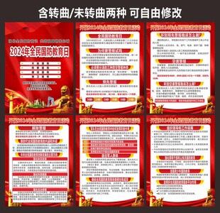 国防教育海报