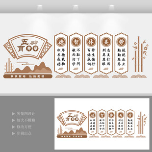 德智体美劳文化墙