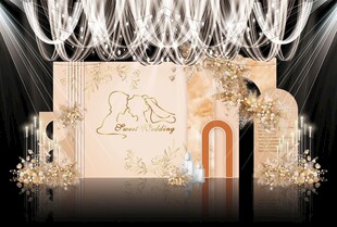 香槟色婚礼背景