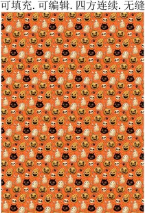 万圣节图案 南瓜灯 骷髅