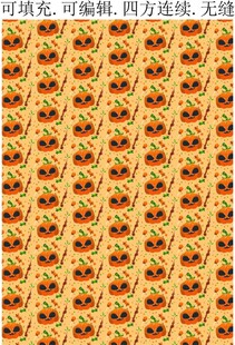 恐怖南瓜灯 万圣节图案 