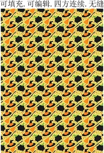 万圣节图案 魔法缸 魔法帽