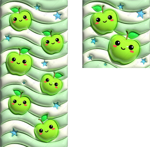 3D苹果手机壁纸膨胀风