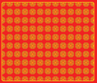 国风宝相花纹图印