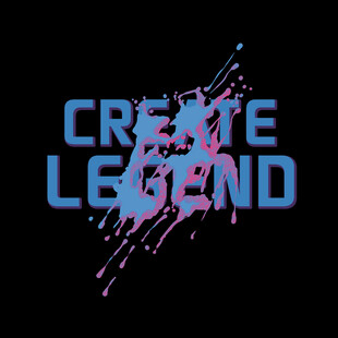 潮牌流体字母印花