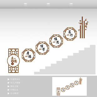 校园楼梯文化墙