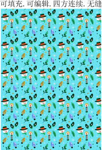 圣诞节图案 卡通雪人