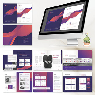 招商画册InDesign模板