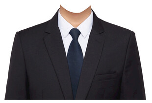 男士深蓝色领带证件照衣服素材