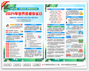 世界患者安全日宣传单