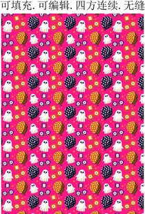 白色幽灵 万圣节图案 