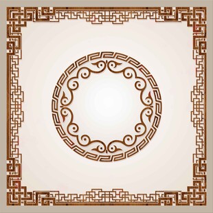 中式边框背景
