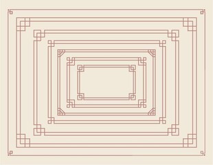 传统古典花边 边框 底纹