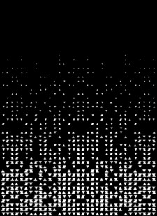 白色渐变三角图案打印图