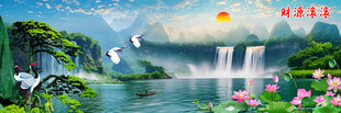 巨幅山水风景画