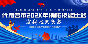 消防技能比武展板