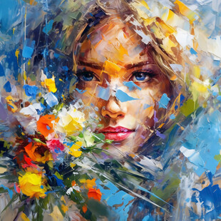 抽象美女油画素材-抽象美女油画图片-抽象美女油画设计模板-昵图网