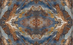 蓝色欧式拼花大理石石纹