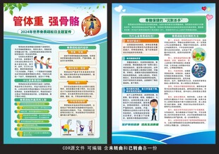 2024世界骨质疏松日宣传单