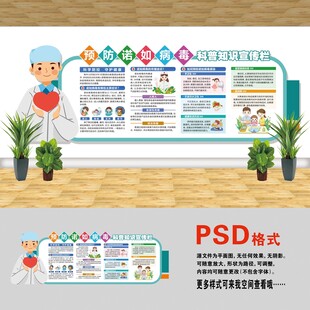 医院文化墙 诺如病毒