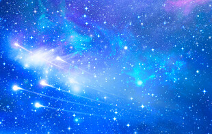 蓝色星空软膜背景