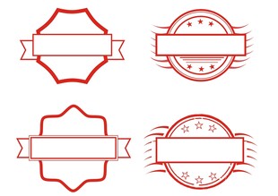 古典印章邮章文字框