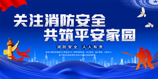 社区消防展板