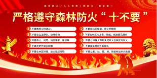 森林防火宣传展板