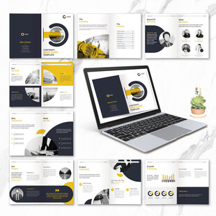 高端通用画册word设计模板