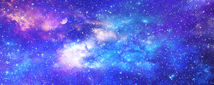 蓝色星空图