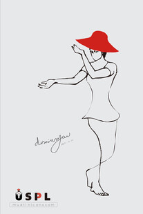 北欧简约装饰画模特摄影棚装饰画