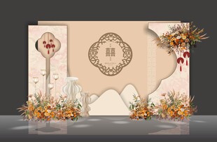 唯美香槟色婚礼效果图