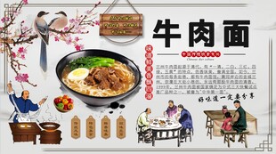 牛肉面背景墙