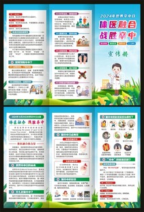 2024年世界卒中日三折页