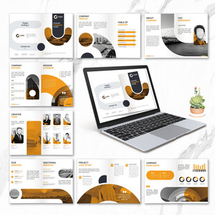 时尚创意画册word设计模板