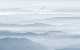 新中式意境山水水墨画背景墙