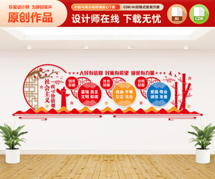 社会主义核心价值观文化墙