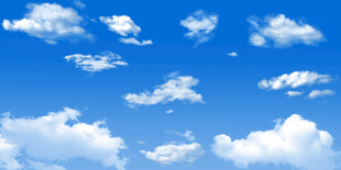 蓝天白云天花软膜