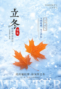节气立冬海报