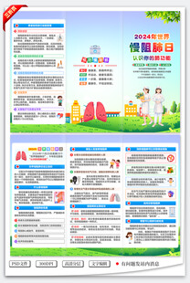 世界慢阻肺日三折页