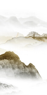 大气 高清山水玄关 TIF分层