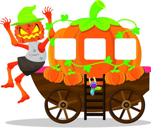 万圣节南瓜马车