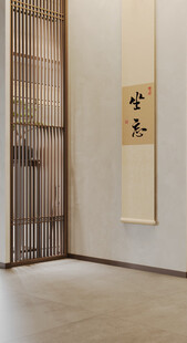 新中式直播背景墙