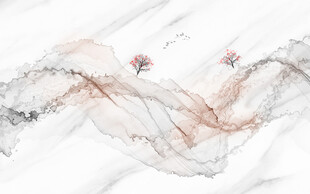 水墨软膜天花背景