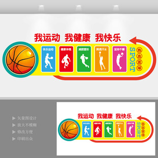 篮球文化墙