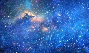 蓝色宇宙星空背景