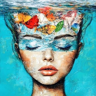 时尚水彩抽象艺术油画装饰画素材-时尚水彩抽象艺术油画装饰画