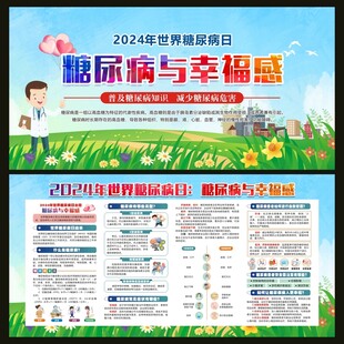 2024世界糖尿病日宣传栏